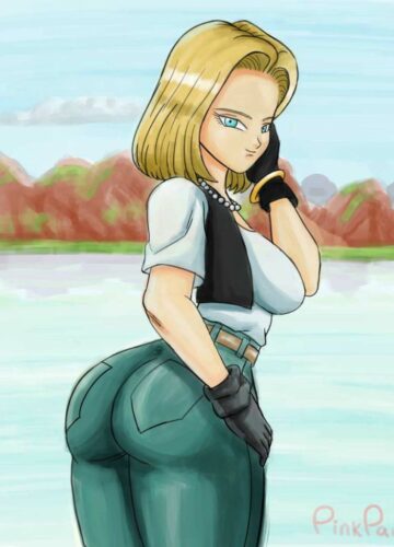 Android 18 Sendo Absolvido por Cell - Foto 2