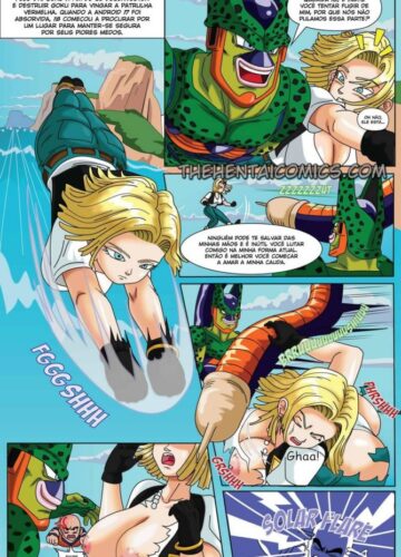 Android 18 Sendo Absolvido por Cell - Foto 3