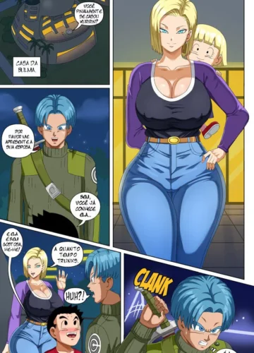 [Pink Pawg] Android 18 And Trunks (Dragon Ball)