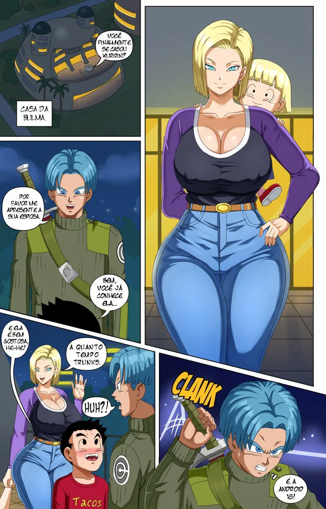 Imagem 2 de 13 - [Pink Pawg] Android 18 And Trunks (Dragon Ball) - Quadrinhos Eróticos