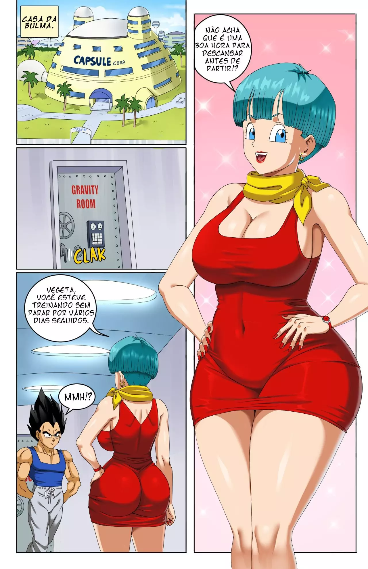 Imagem 2 de 24 - [Pink Pawg] Break Time (Dragon Ball) - Quadrinhos Eróticos