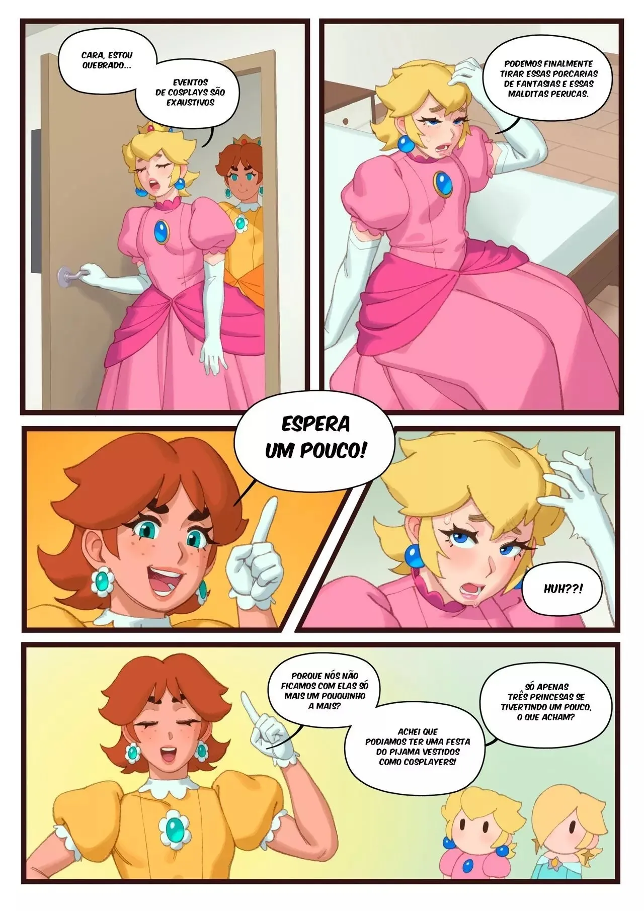 Imagem 3 de 20 - [Riz] Princess Sleepover (Super Mario) - Quadrinhos Eróticos