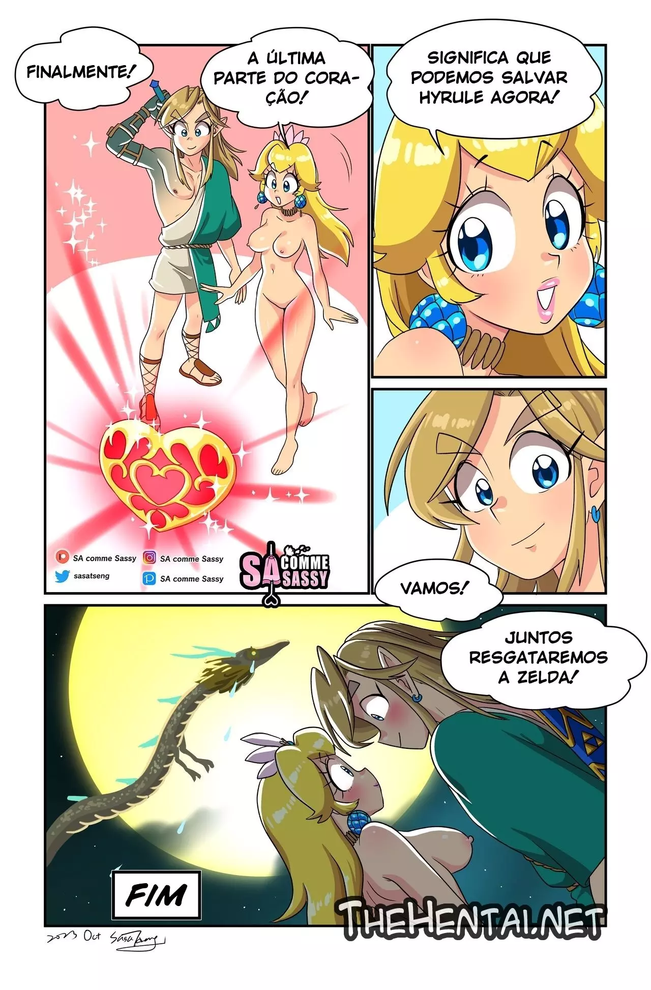 Imagem 20 de 20 - [Sacommesassy | Dconthedancefloor] The Pseudo Princess (Super Mario) (The Legend of Zelda) - Quadrinhos Eróticos