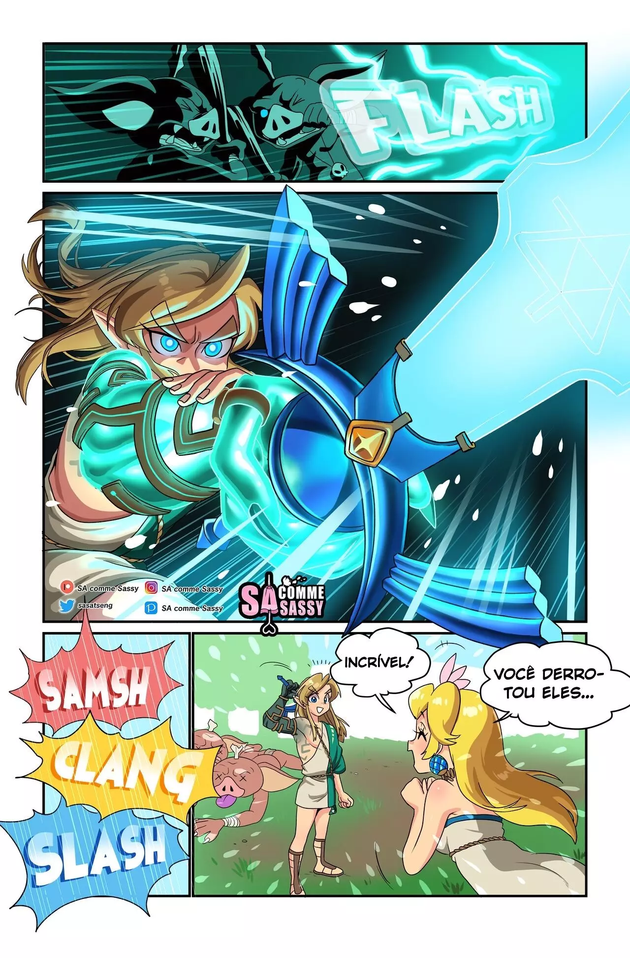 Imagem 7 de 20 - [Sacommesassy | Dconthedancefloor] The Pseudo Princess (Super Mario) (The Legend of Zelda) - Quadrinhos Eróticos