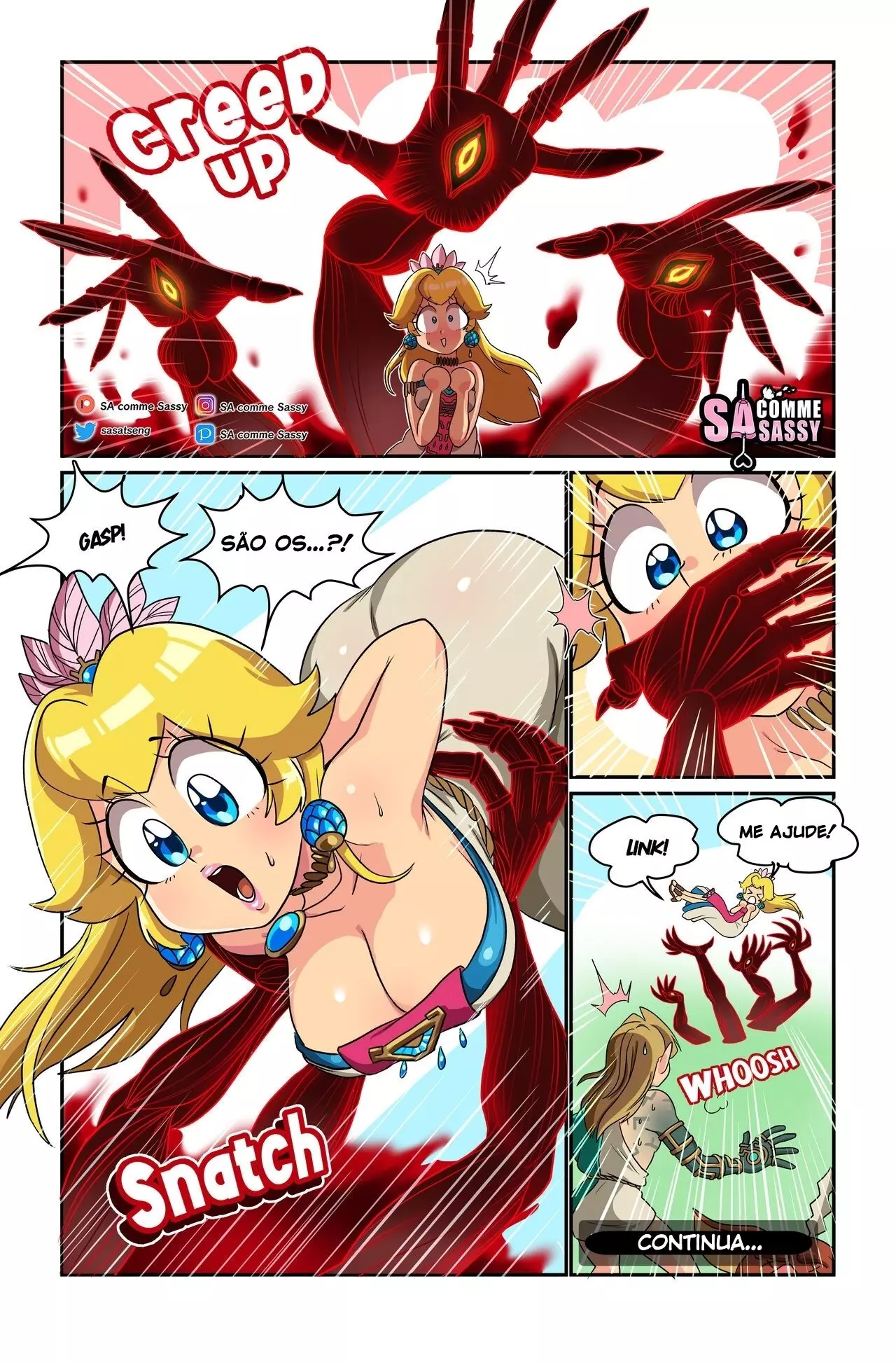 Imagem 8 de 20 - [Sacommesassy | Dconthedancefloor] The Pseudo Princess (Super Mario) (The Legend of Zelda) - Quadrinhos Eróticos