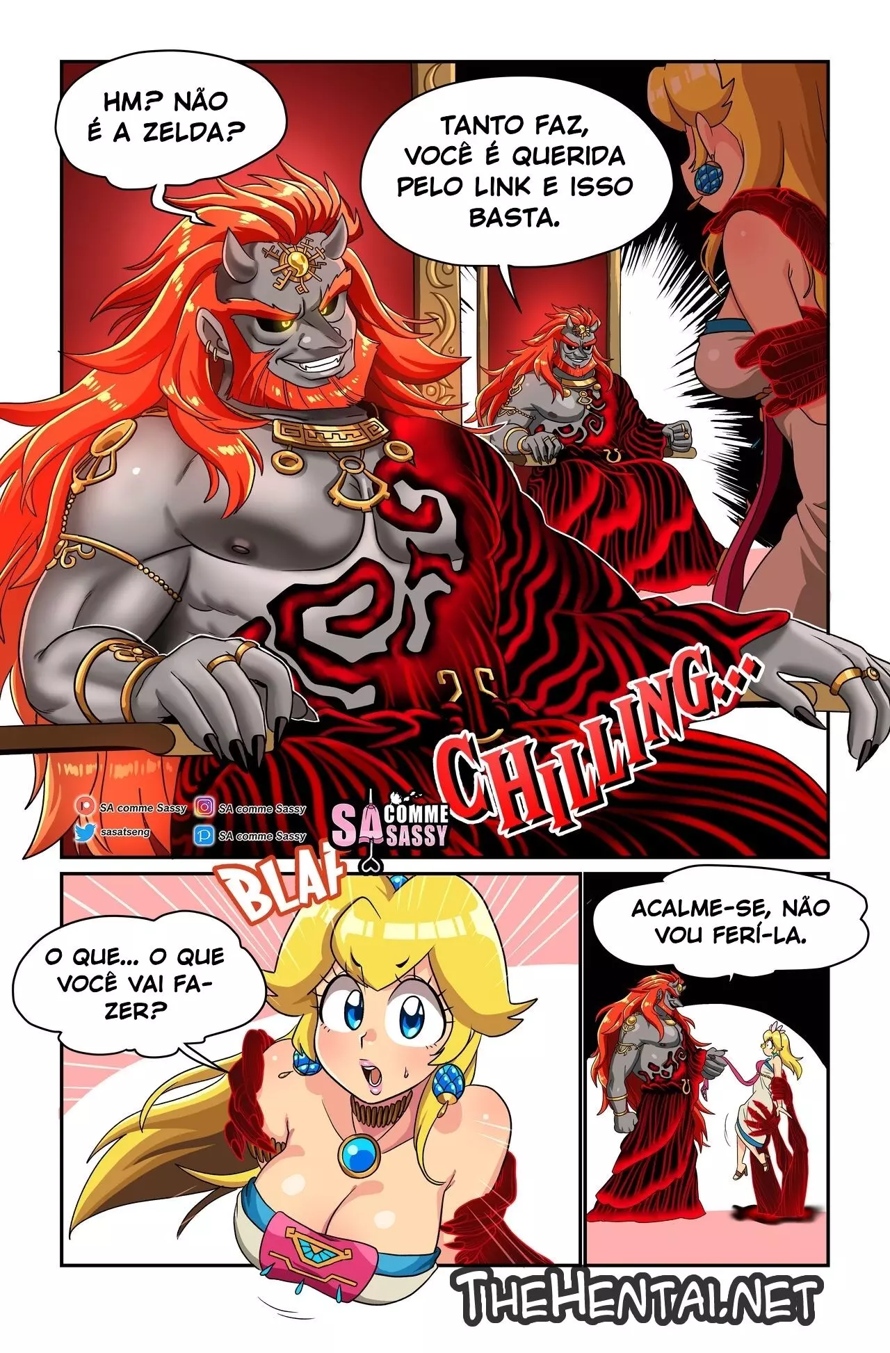Imagem 9 de 20 - [Sacommesassy | Dconthedancefloor] The Pseudo Princess (Super Mario) (The Legend of Zelda) - Quadrinhos Eróticos