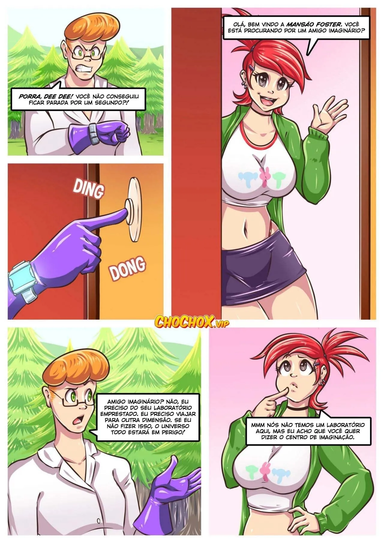 Imagem 12 de 39 - [Croc] Between Dimensions (Dexters Laboratory) - Quadrinhos Eróticos