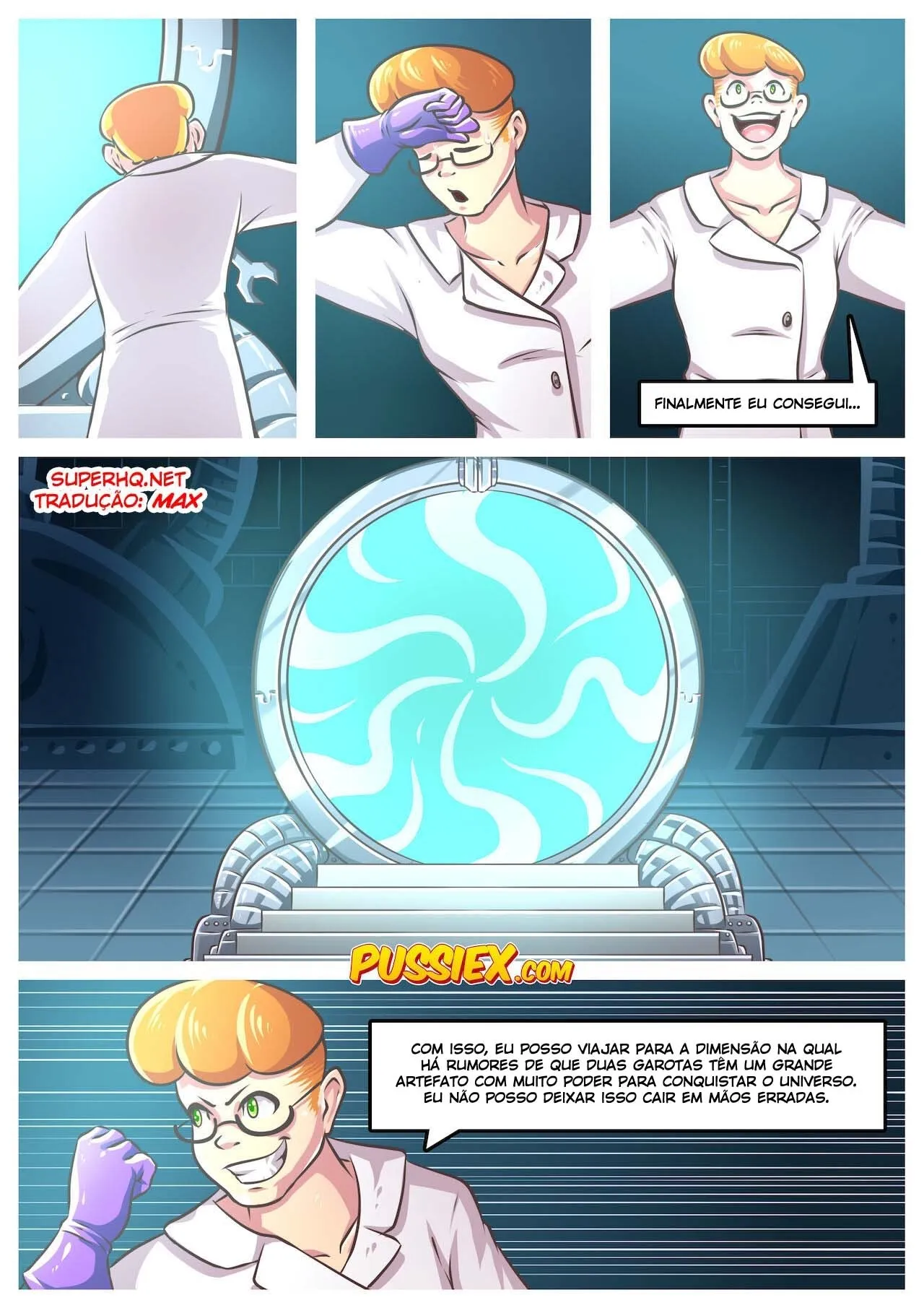 Imagem 2 de 39 - [Croc] Between Dimensions (Dexters Laboratory) - Quadrinhos Eróticos