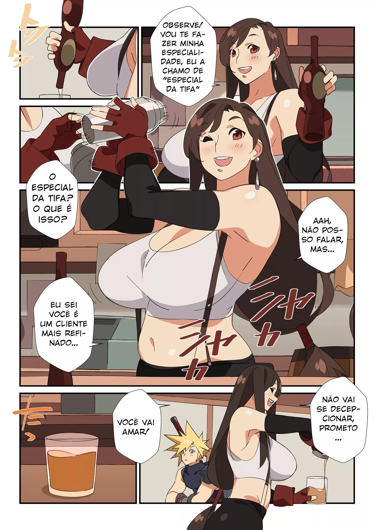 Imagem 5 de 17 - [Nisego] Tifa’s Special Cocktail! (Final Fantasy VII) - Quadrinhos Eróticos