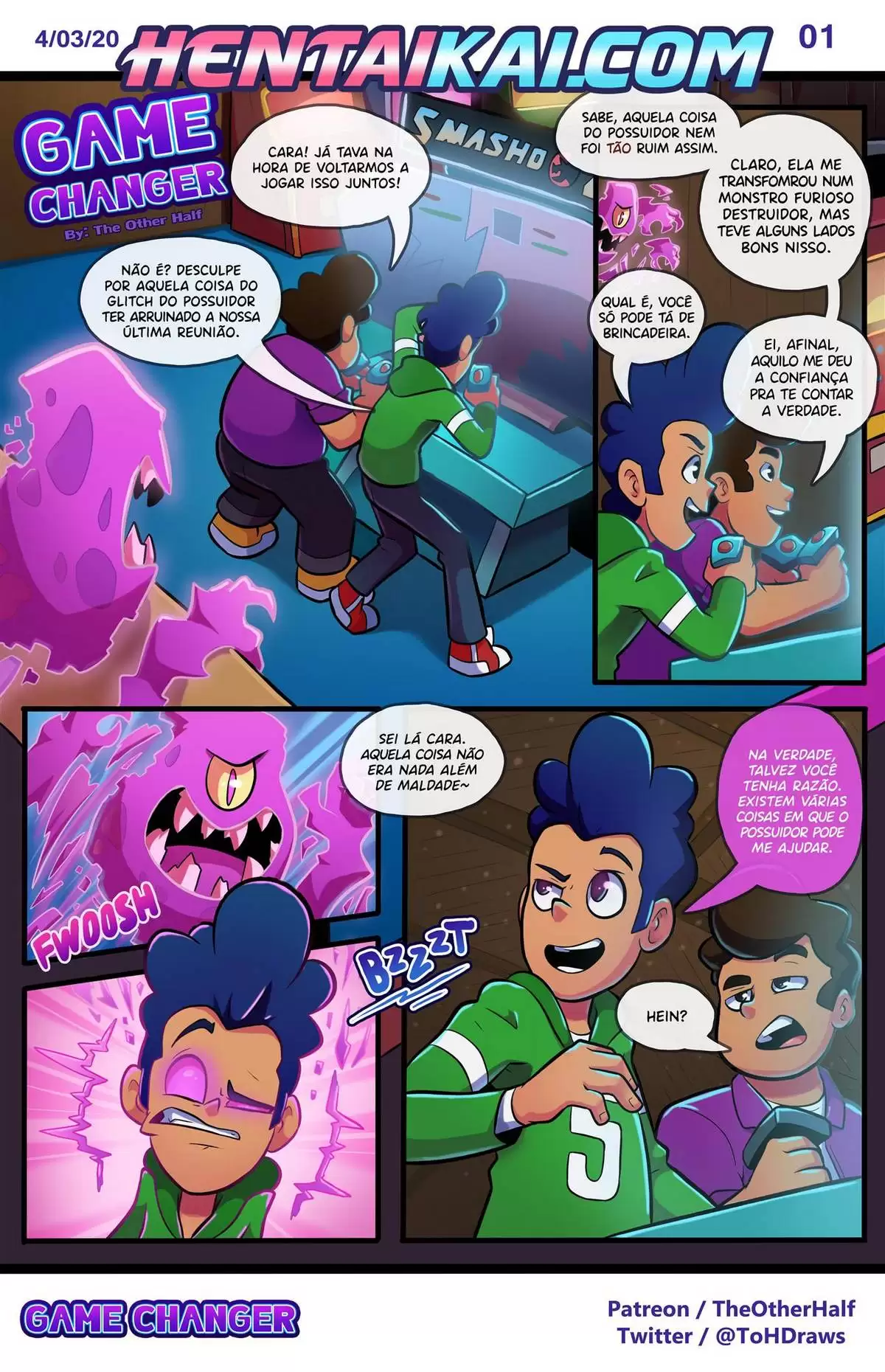 Imagem 2 de 17 - [TheOtherHalf] Game Changer (Glitch Techs) - Quadrinhos Eróticos