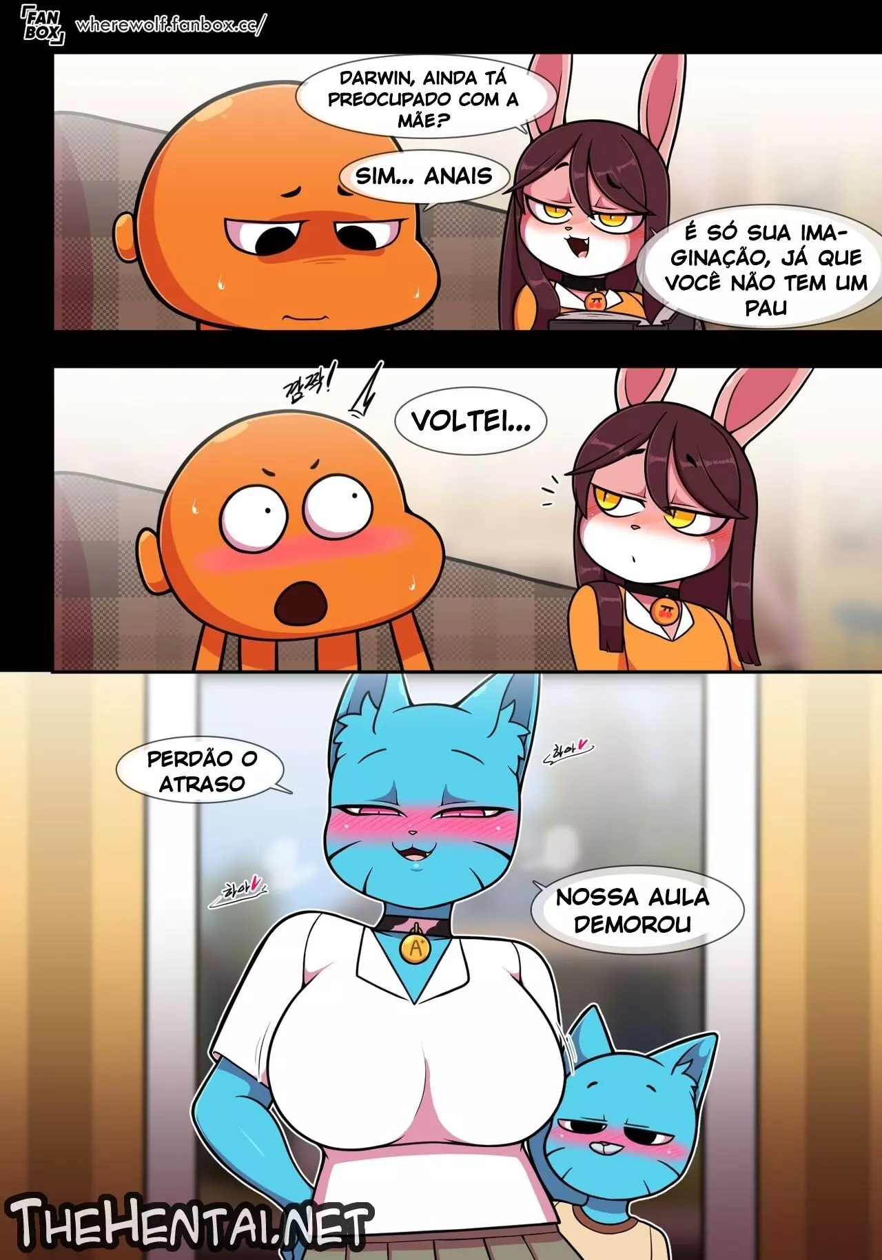 Imagem 28 de 32 - [Wherewolf] Lusty World of Nicole 8 – Sex Education (The Amazing World of Gumball) - Quadrinhos Eróticos