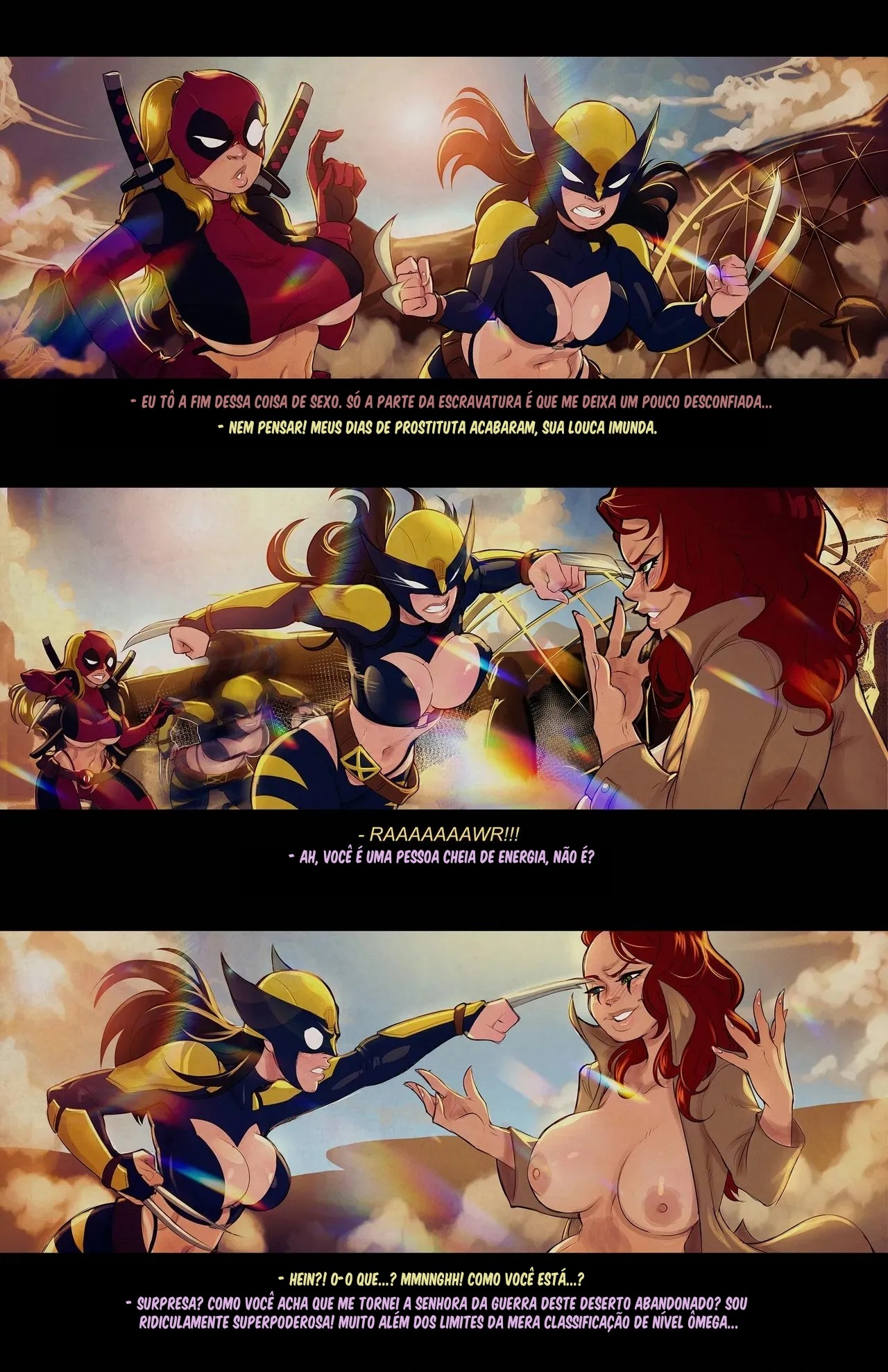 Imagem 6 de 19 - Lady Deadpool e Lady Wolverine - Quadrinhos Eróticos