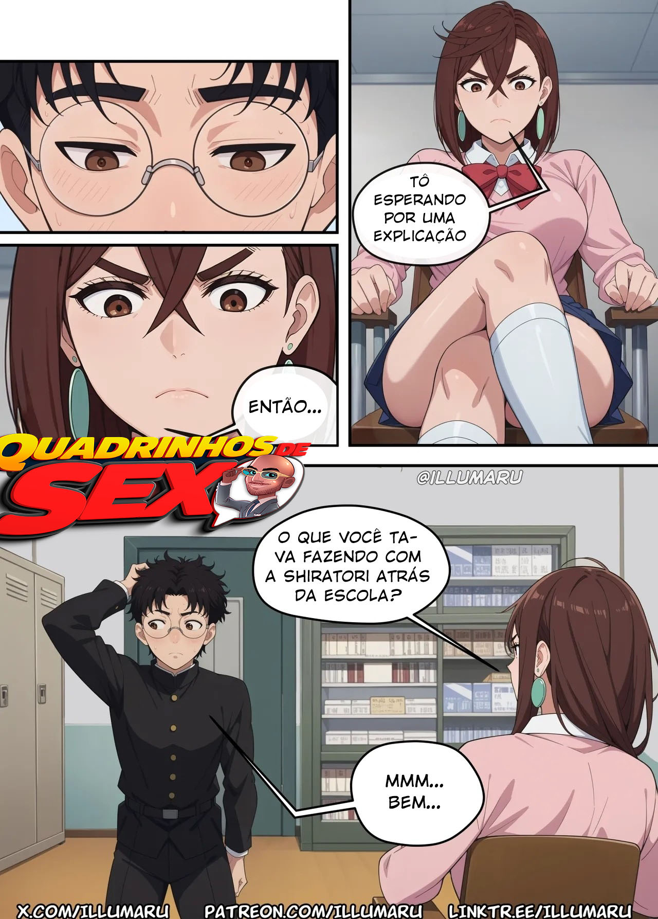 Imagem 3 de 11 - Quem vai ficar com o Okarun? - Quadrinhos Eróticos