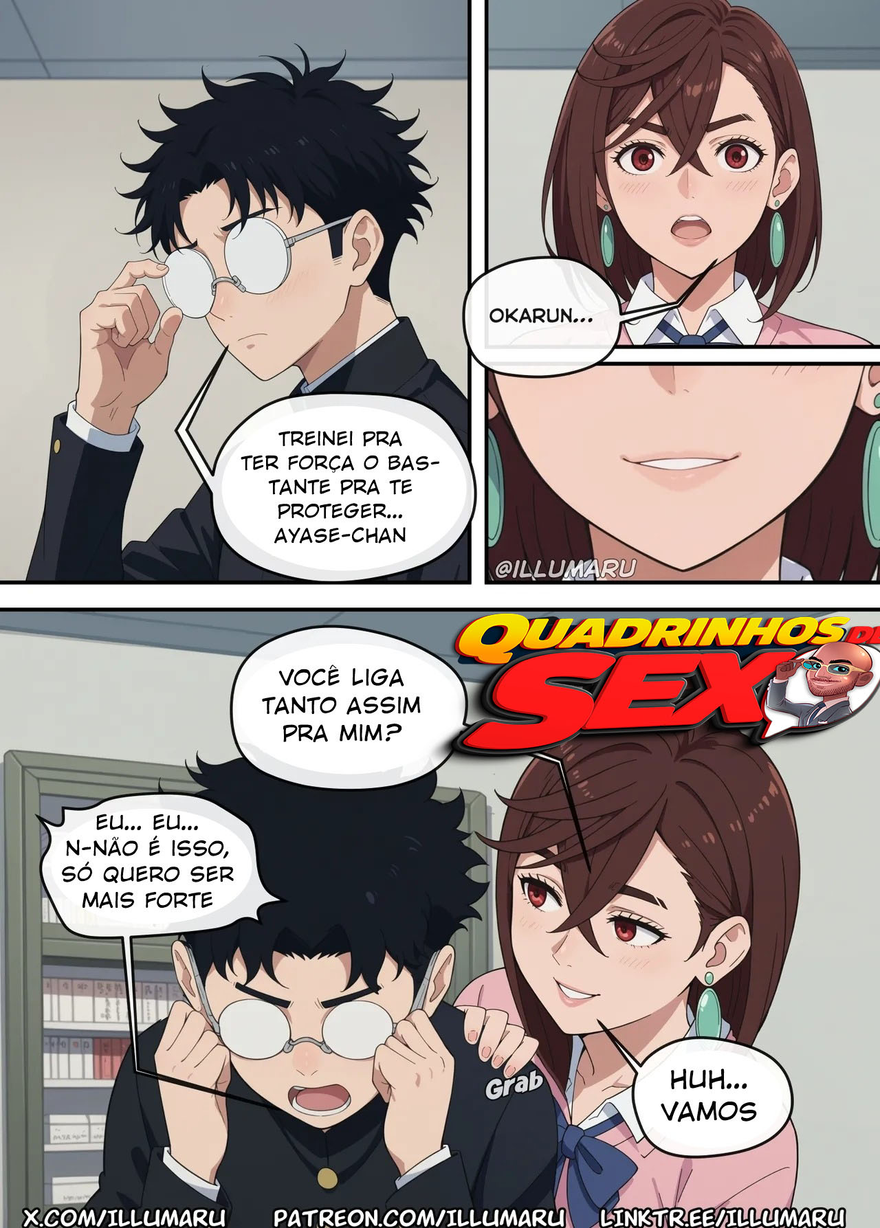 Imagem 6 de 11 - Quem vai ficar com o Okarun? - Quadrinhos Eróticos