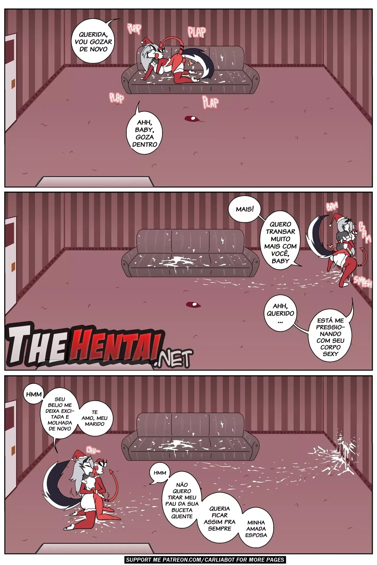 Imagem 9 de 11 - [Carliabot] Christmas Hangover (Helluva Boss) - Quadrinhos Eróticos