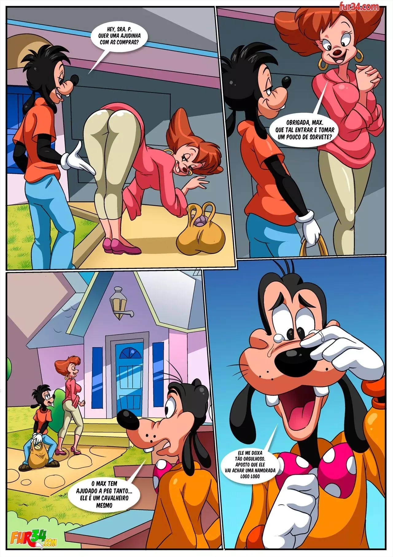 Imagem 9 de 17 - She Was Hyucking Goofy (Goof Troop) - Quadrinhos Eróticos