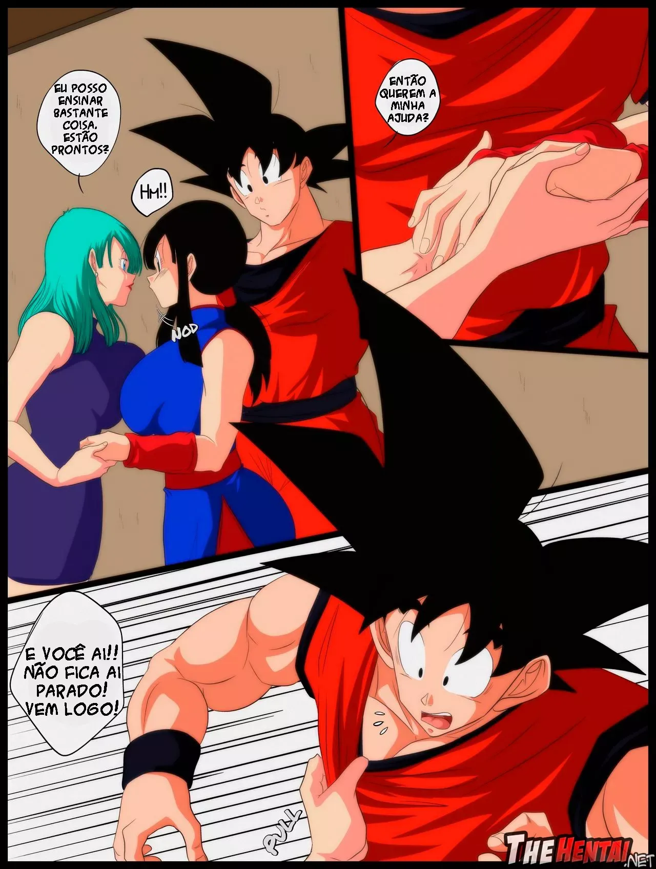 Imagem 4 de 21 - Bem-vindos! Goku x ChiChi x Bulma - Quadrinhos Eróticos