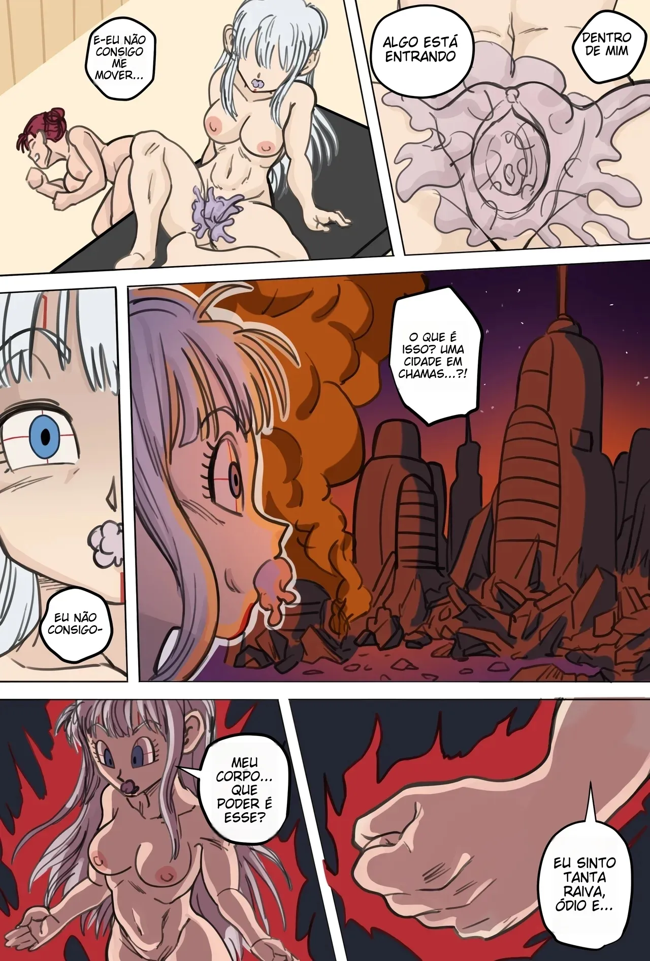 Imagem 46 de 58 - A Chegada do Baby à Terra (Dragon Ball) - Quadrinhos Eróticos