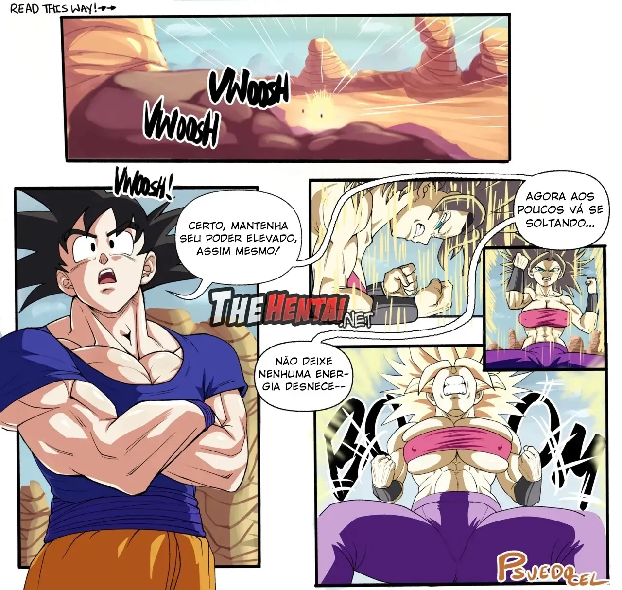 Imagem 2 de 18 - Falha no Ki de Caulifla - Quadrinhos Eróticos