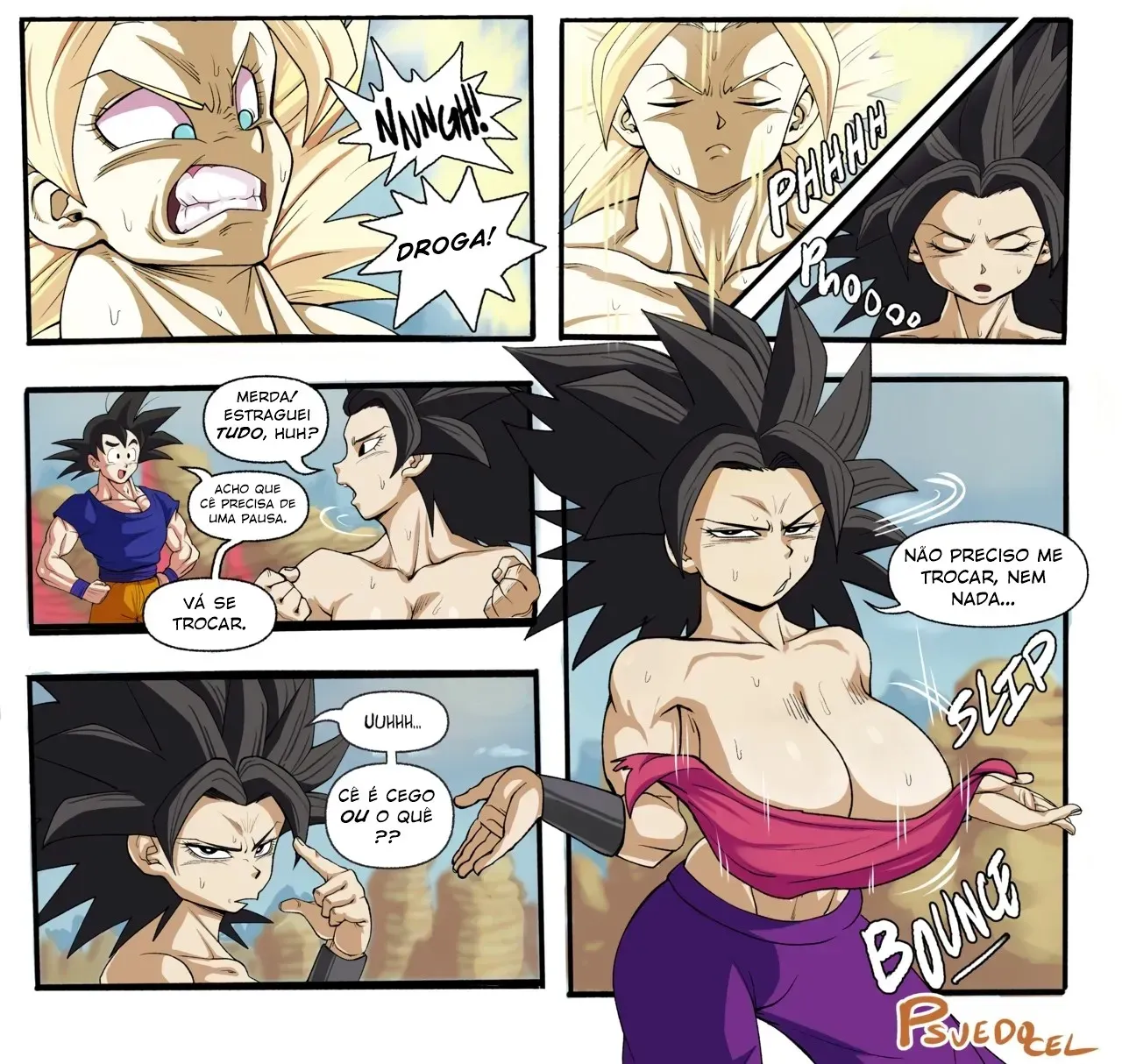 Imagem 3 de 18 - Falha no Ki de Caulifla - Quadrinhos Eróticos